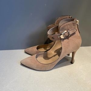 Valentino Tan Suede Heels